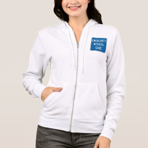 Emergency Medical Care Road Sign Hoodie