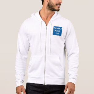 Emergency Medical Care Road Sign Hoodie