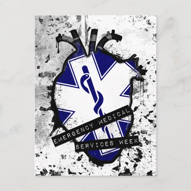 emergency medical services week postcard (Front)