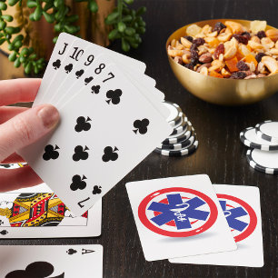Emergency Medical Symbol Star of Life Caduceus Playing Cards