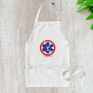 Emergency Medical Symbol Star of Life Caduceus Standard Apron