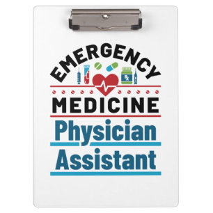 Emergency Medicine Physician Assistant Clipboard