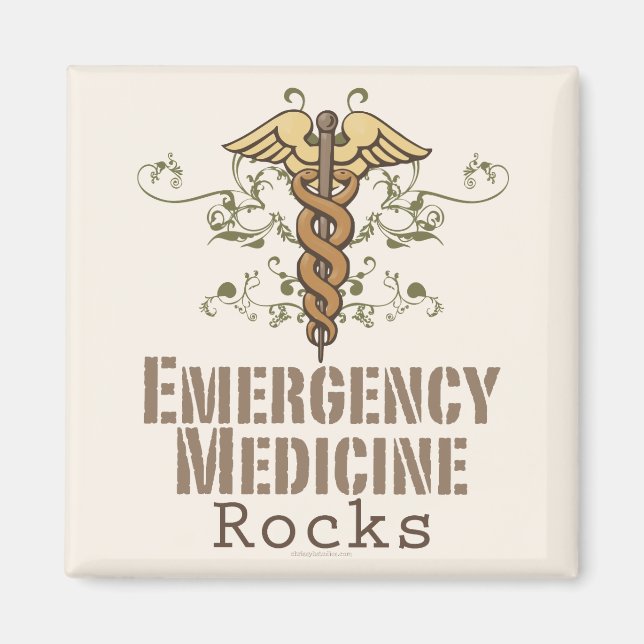 Emergency Medicine Rocks Magnet (Front)