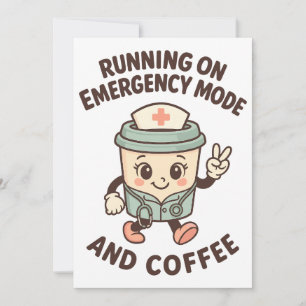 Emergency Mode Active – Fuelled by Coffee Invitation