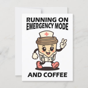 Emergency Mode Active – Fuelled by Coffee Postcard