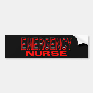 EMERGENCY NURSE BUMPER STICKER