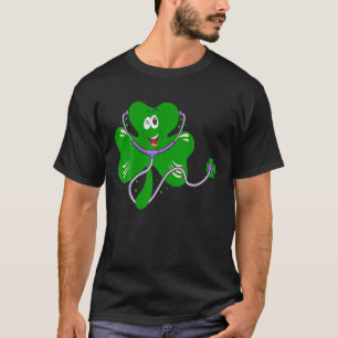 Emergency Nurse Squad Nursing St Patrick Day Gnome T-Shirt