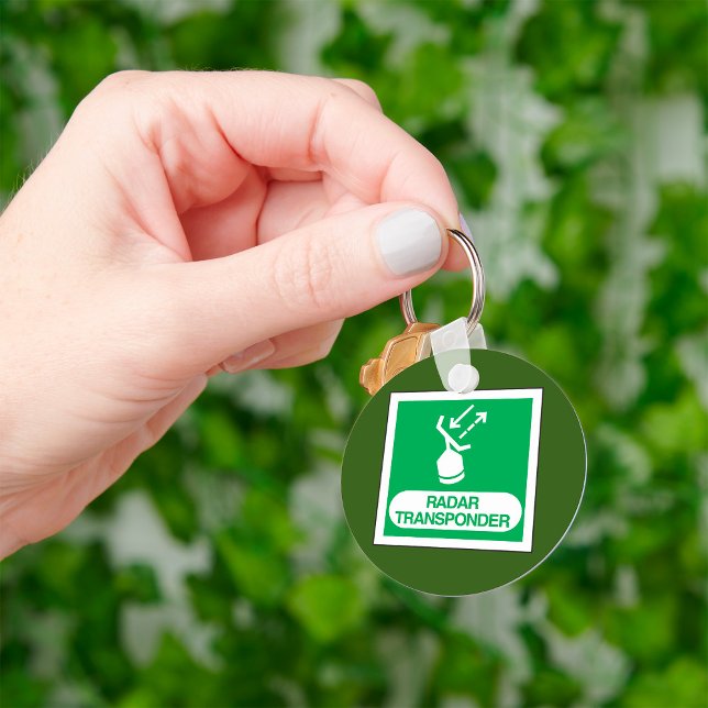 Emergency Radar Transponder Safety Sign Key Ring (Creator Uploaded)