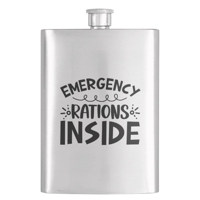 Emergency Rations Inside Hip Flask (Front)
