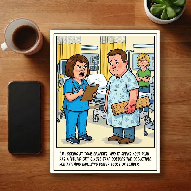 Emergency Room Adventures Cartoon Postcard (Creator Uploaded)