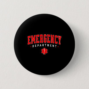 Emergency Room Er Rn Nurse Department Healthcare N 6 Cm Round Badge