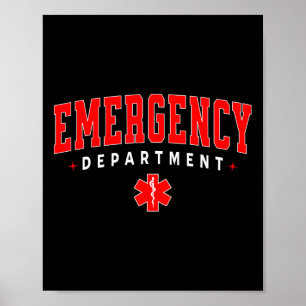 Emergency Room Er Rn Nurse Department Healthcare N Poster