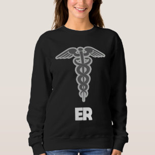 Emergency Room Nurse Caduceus Symbol Sweatshirt