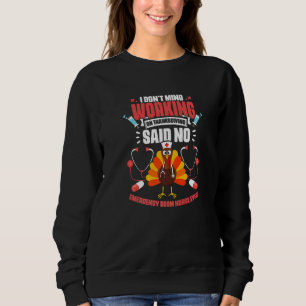 Emergency Room Nurse ER Thanksgiving Nurse Turkey  Sweatshirt