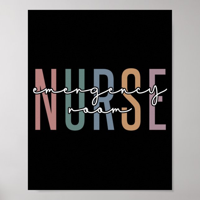Emergency Room nurse RN Future nurse gifts Poster (Front)