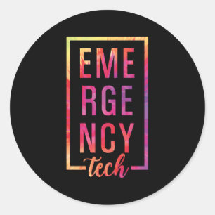 Emergency Room Tech Er Tech Er Technician Classic Round Sticker