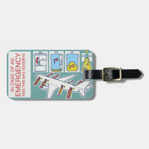 Emergency Safety Card Airline Luggage Tag