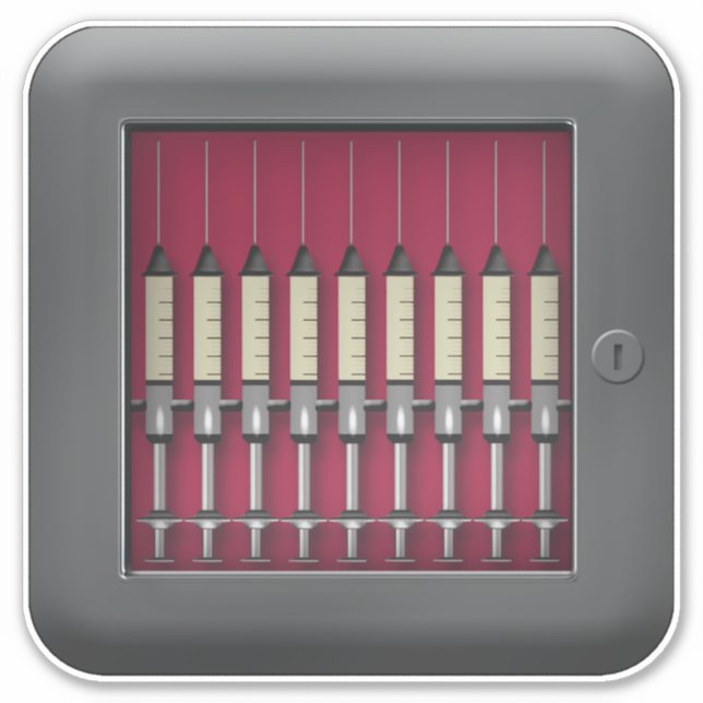 Emergency Sedative Cabinet Insane Asylum Halloween (Front)