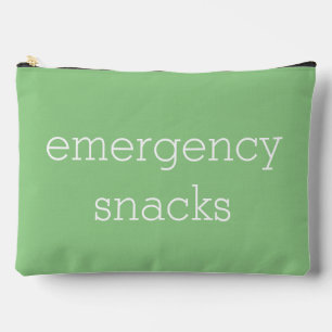 Emergency Snacks Accessory Pouch Green Travel Bag