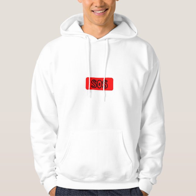 Emergency SOS Hoodie – Bold & Eye-Catching Design (Front)