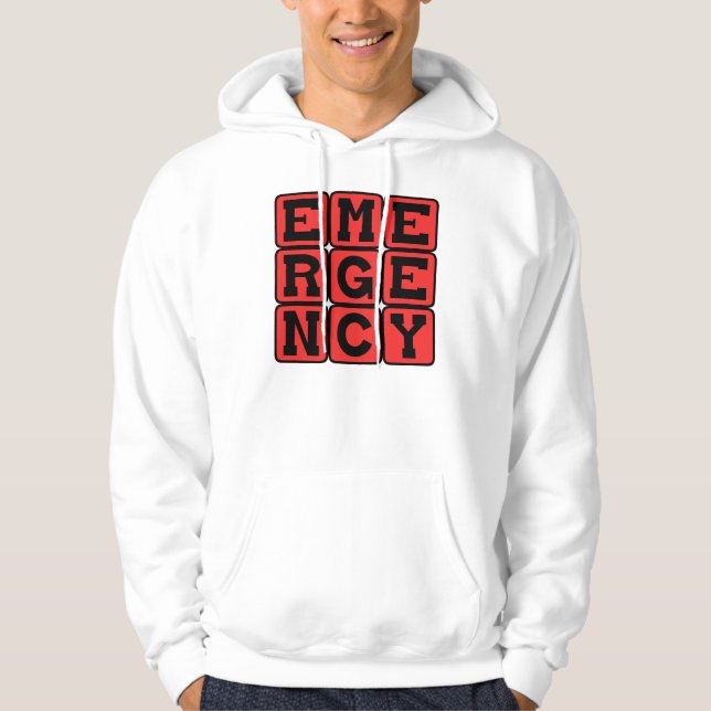 Emergency, Time is of the Essence Hoodie (Front)