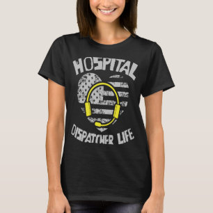 Emergency Us Flag Thin Yellow Line Police Gold Dis T-Shirt