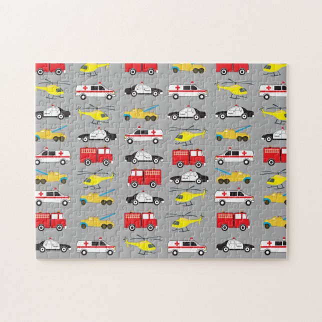 Emergency Vehicles Transportation  Jigsaw Puzzle (Horizontal)
