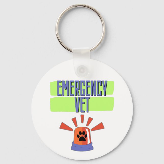 Emergency Vet – Veterinary Emergency Design Key Ring (Front)