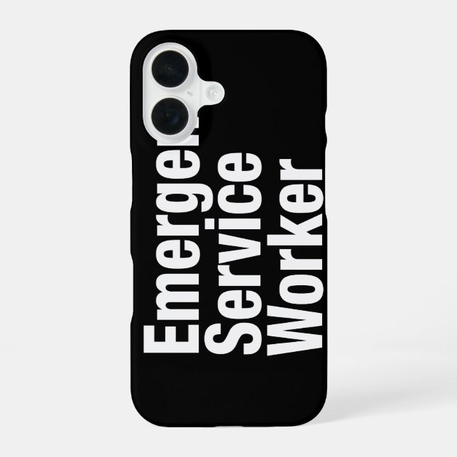 Emergent Service Worker iPhone 16 Case (Back)