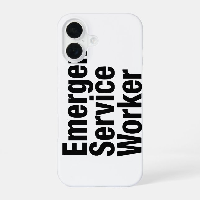 Emergent Service Worker iPhone 16 Case (Back)