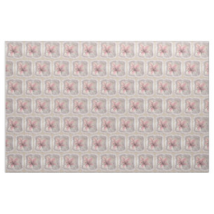 Emerging lily flower fabric