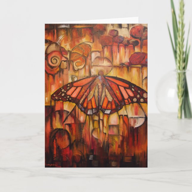 Emerging Wings of Autumn - Greeting Card (Front)