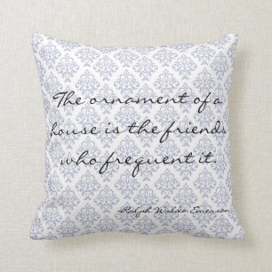 Emerson Home Literary Decorative Quote Pillow
