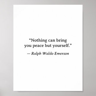 Emerson Inspirational Peace Wall Art