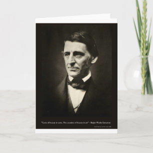 Emerson Love Of Beauty Is Taste Love Quote Gifts Card