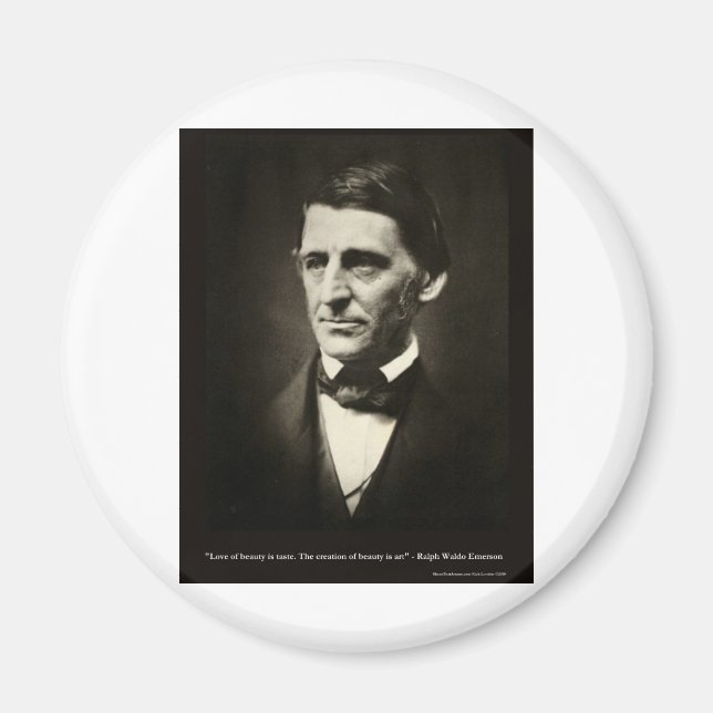 Emerson Love Of Beauty Is Taste Love Quote Gifts Magnet (Front)