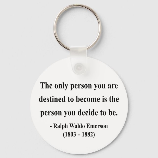 Emerson Quote 1a Key Ring (Front)
