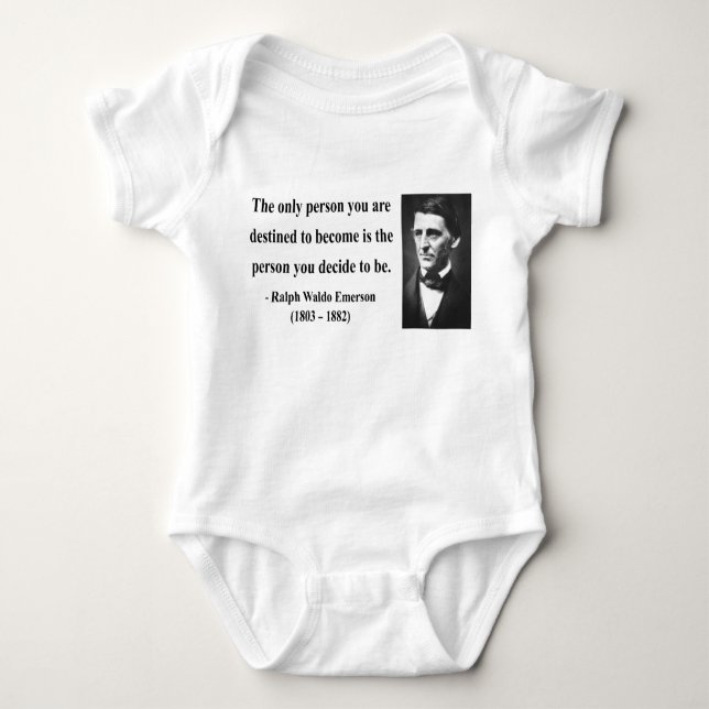 Emerson Quote 1b Baby Bodysuit (Front)