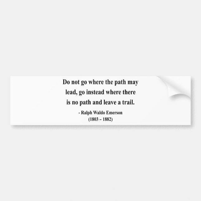 Emerson Quote 3a Bumper Sticker (Front)