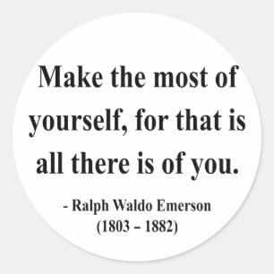 Emerson Quote 6a Classic Round Sticker