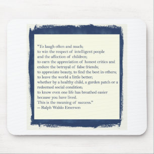 Emerson Quote Mouse Pad
