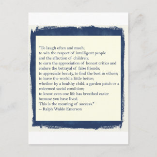 Emerson Quote Postcard
