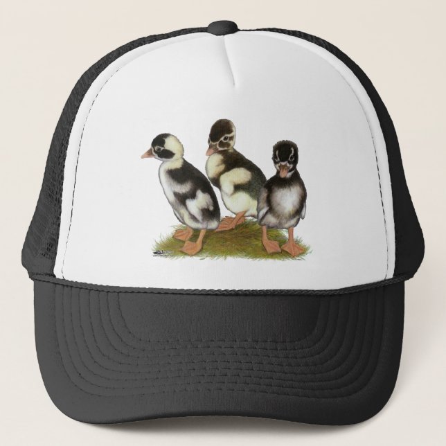 Emery Penciled Runner Ducklings Trucker Hat (Front)