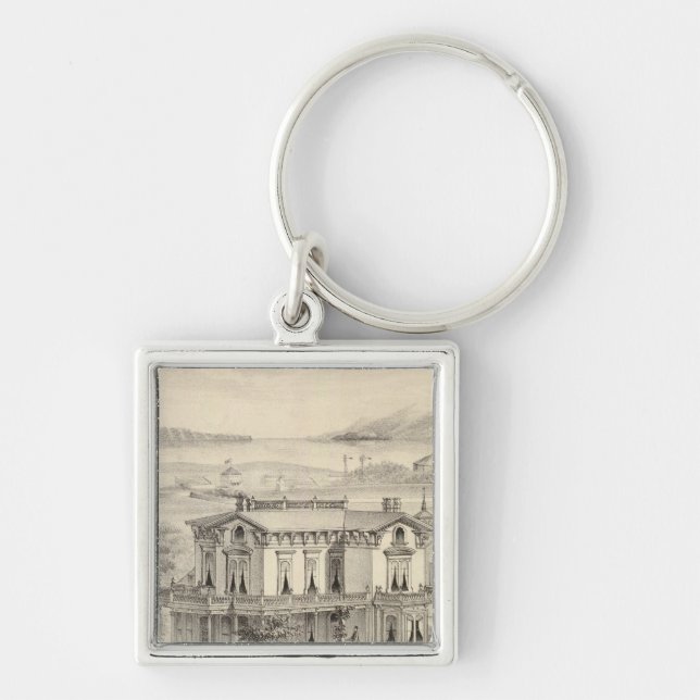 Emery residence, Oakland, Alameda Co Key Ring (Front)