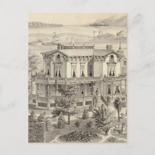 Emery residence, Oakland, Alameda Co Postcard