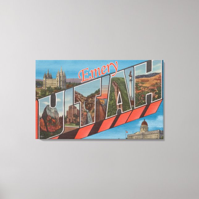 Emery, UtahLarge Letter ScenesEmery, UT Canvas Print (Front)