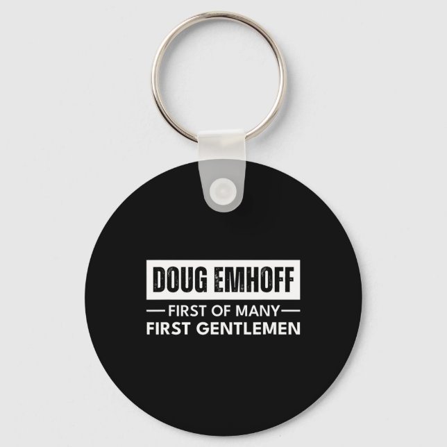 Emhoff As First Gentleman Kamala Harris Husband 1  Key Ring (Front)