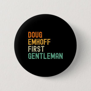 Emhoff As First Gentleman Kamala Harris Husband  6 Cm Round Badge