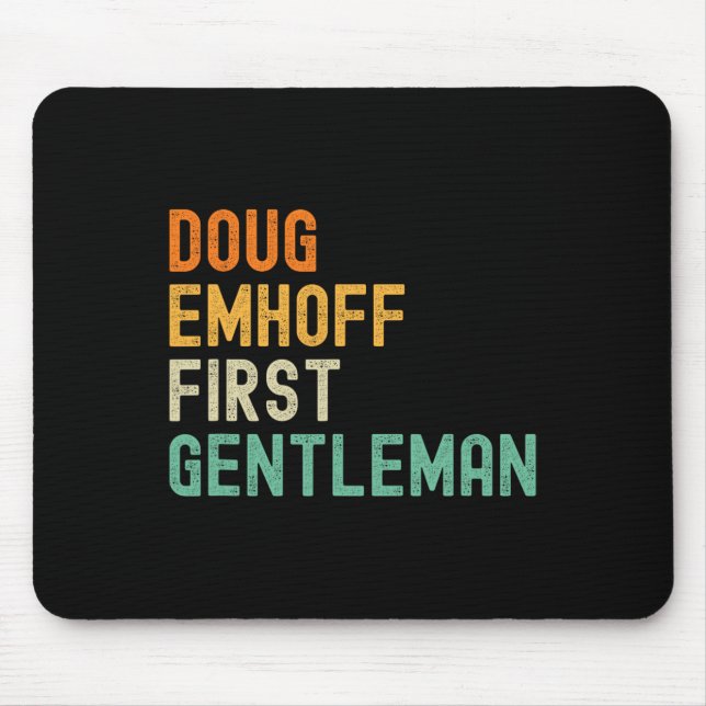 Emhoff As First Gentleman Kamala Harris Husband  Mouse Pad (Front)