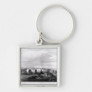 Emigrants attacked by the Comanches Key Ring